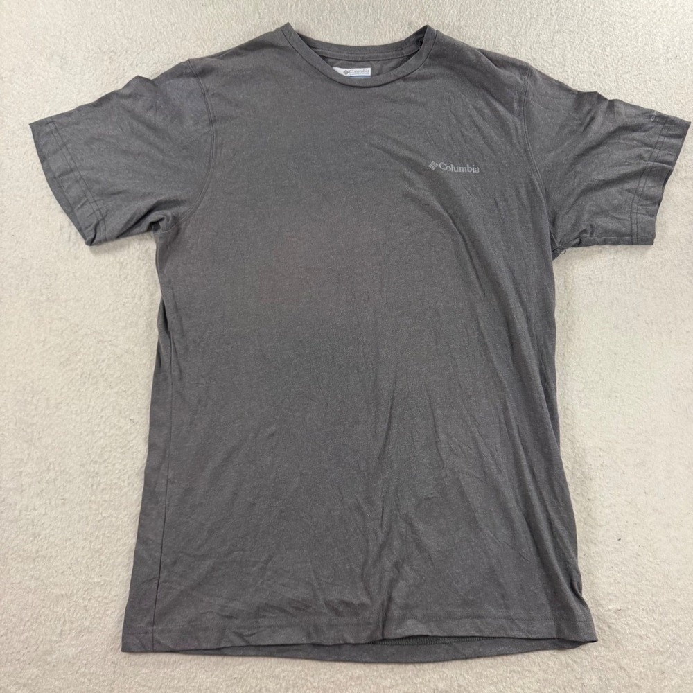 Columbia T-Shirt Mens Small Charcoal Grey Excellent Omni-Wick AM2370 Hiking